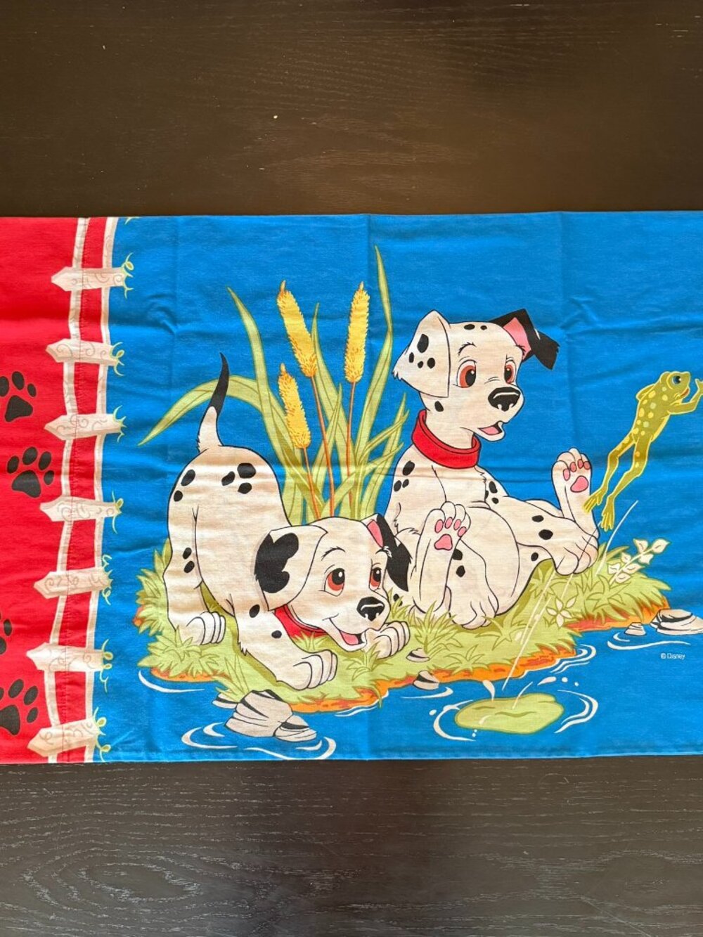 2 - 101 Dalmatians Animated Cartoon Disney Standard Vintage 90s Pillowcase